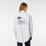 Женская рубашка Lacoste Oversize Fit  в полоску
