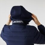 Женская стёганая куртка Lacoste со съёмным капюшоном