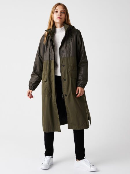Женское пальто Lacoste капюшоном