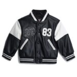 Куртка, бомбер, экокожа для маленького мальчика