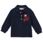 Поло с длинным рукавом для маленького мальчика