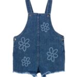 Полукомбинезон джинсовый для девочки