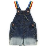 Полукомбинезон джинсовый для маленького мальчика