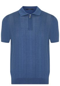 Пуловер BML polo zip neck short sleeve, 300076 BML