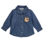 Рубашка с длинным рукавом для маленькой девочки