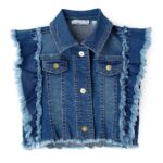 Жилет джинсовый для маленькой девочки