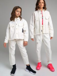 Куртка джинсовая oversize для девочки