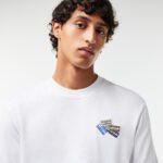 Мужская футболка Lacoste из плотного хлопка