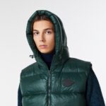 Мужская стёганая жилетка Lacoste с капюшоном