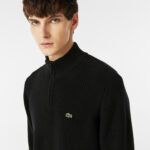 Мужской хлопковый свитер Lacoste на молнии