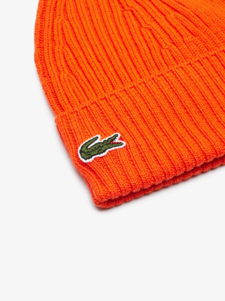 Шерстяная шапка Lacoste Unisex в рубчик