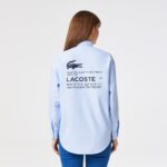 Женская рубашка Lacoste Oversize Fit  в полоску