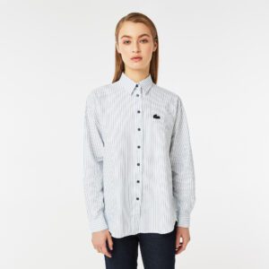 Женская рубашка Lacoste Oversize Fit  в полоску