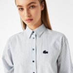 Женская рубашка Lacoste Oversize Fit  в полоску