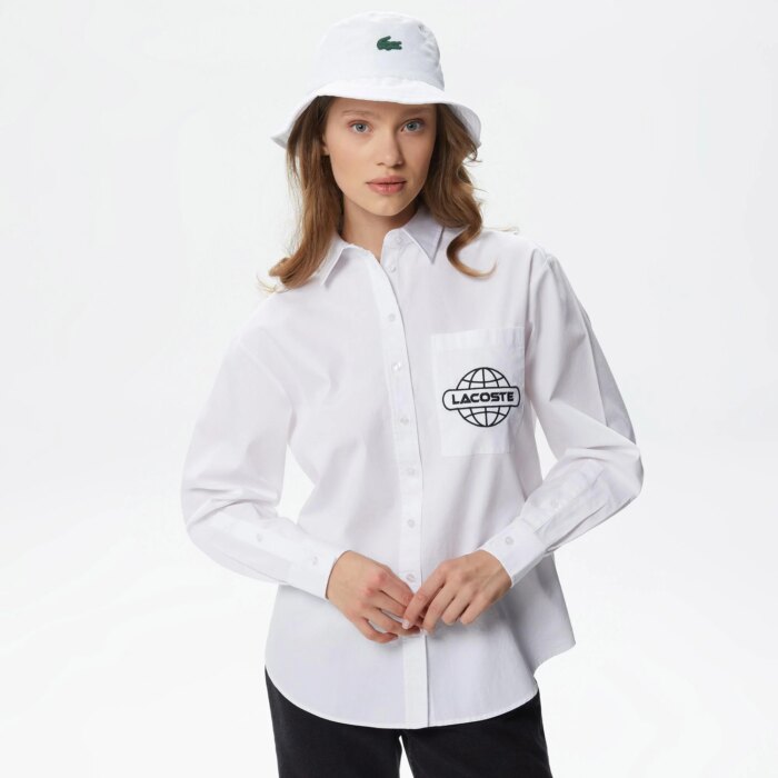 Женская рубашка Lacoste Relaxrd Fit