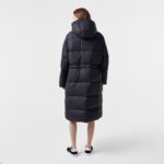 Женский длинный пуховик Lacoste Oversize с регулируемой талией