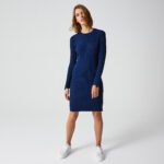 Женское платье Lacoste Slim Fit  с длинным рукавом