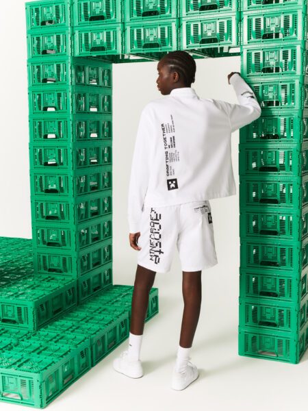 Женское поло Lacoste L!VE x Minecraft Oversize Fit