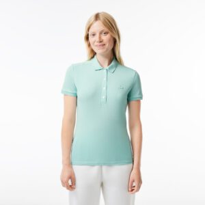 Женское поло Lacoste Slim Fit из эластичного хлопка