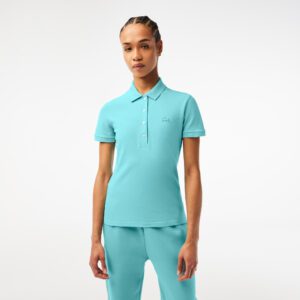 Женское поло Lacoste Slim Fit из эластичного хлопка