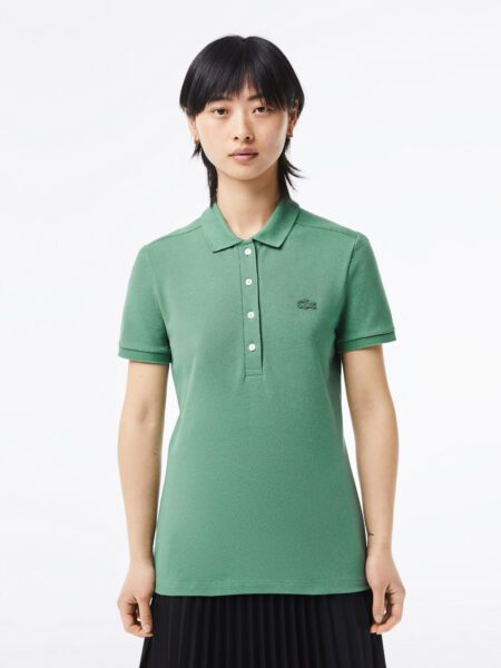 Женское поло Lacoste Slim Fit из эластичного хлопка