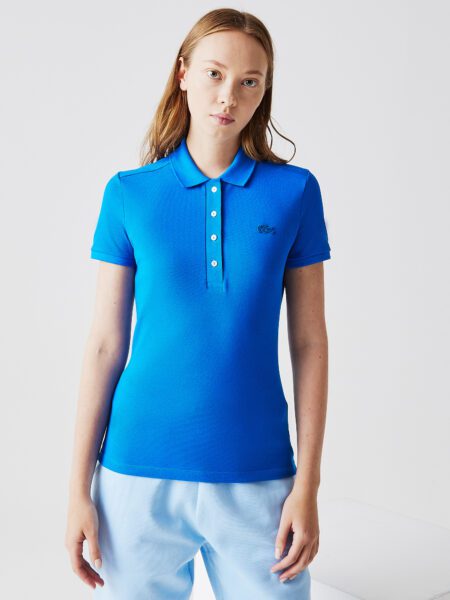 Женское поло Lacoste Slim Fit из эластичного хлопка