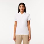 Женское поло Lacoste Slim Fit из эластичного хлопка