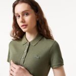 Женское поло Lacoste Slim Fit из эластичного хлопка