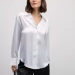 Атласная блузка