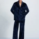 Бархатные брюки прямого кроя