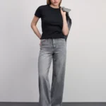 Базовая футболка в рубчик