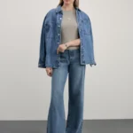 Базовая футболка в рубчик с вышивкой