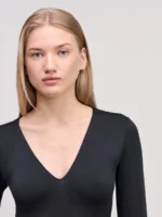 Базовое боди с треугольным вырезом