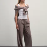 Базовые широкие трикотажные брюки