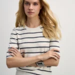 Базовый джемпер с коротким рукавом из вискозы