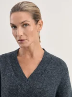 Базовый джемпер с V-образным вырезом