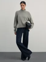 Базовый джемпер с воротником стойкой