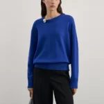 Базовый однотонный джемпер из вискозы