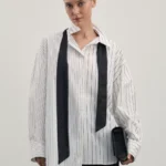 Блузка оверсайз из хлопка