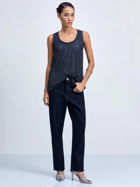 Блузка со стразами