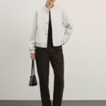 Бомбер свободного силуэта