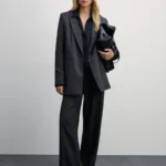 Брюки прямого кроя из вискозы