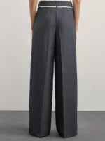 Брюки широкие со шнурком на поясе