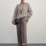 Брюки утеплённые с накладными карманами