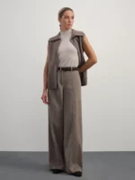 Брюки wide leg с добавлением шерсти