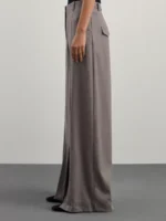 Брюки wide leg с разрезами