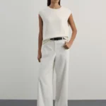 Брюки wide leg вельветовые