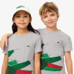 Детская футболка Lacoste из хлопка