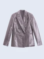 Двубортный жакет с пайетками — изображение 11