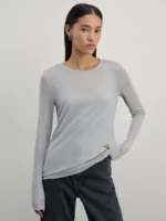 Двухслойный лонгслив с майкой внутри